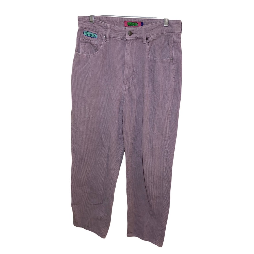 Empyre Lavender Purple Corduroy Straight Leg Skate Pants Women Size 7
